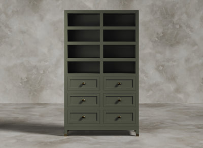 British Handmade Furniture I Bathroom Vanity I Viridian I Olive Green