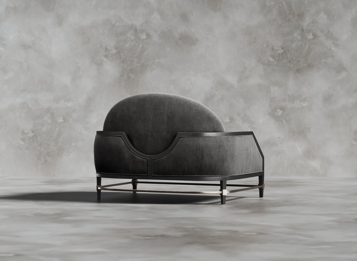 Luxury Furniture Collection I Dion I Cerulean I Dark Grey