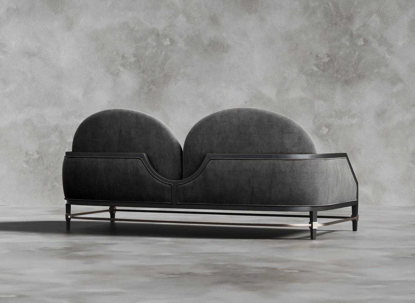 Luxury Furniture Collection I Dion I Cerulean I Dark Grey