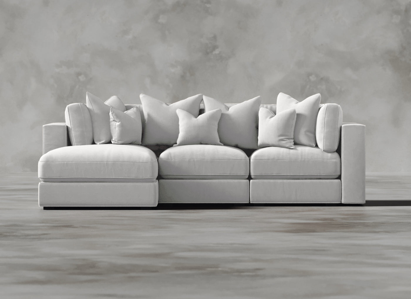 Opulent Modular Sofa I Cadaverous I White