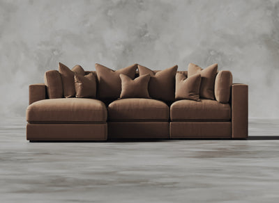 Opulent Modular Sofa I Pomelo I Rusty Orange