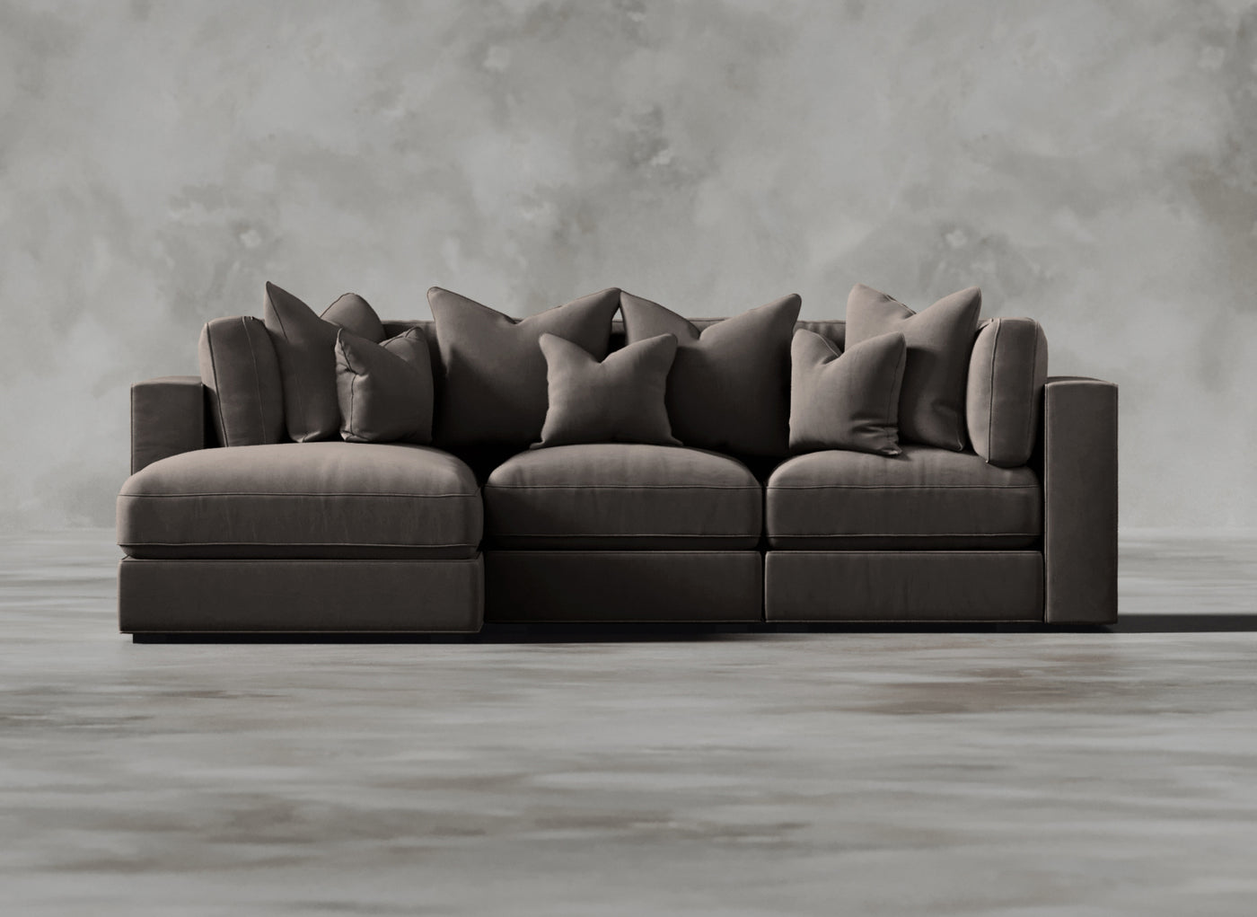 Opulent Modular Sofa I Chamois I Mink