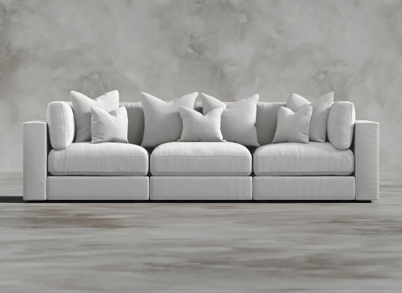 Opulent Modular Sofa I Cadaverous I White