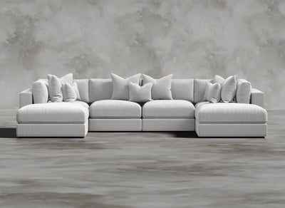 Opulent Modular Sofa I Cadaverous I White