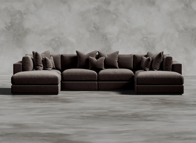 Opulent Modular Sofa I Sanguine I Light Brown