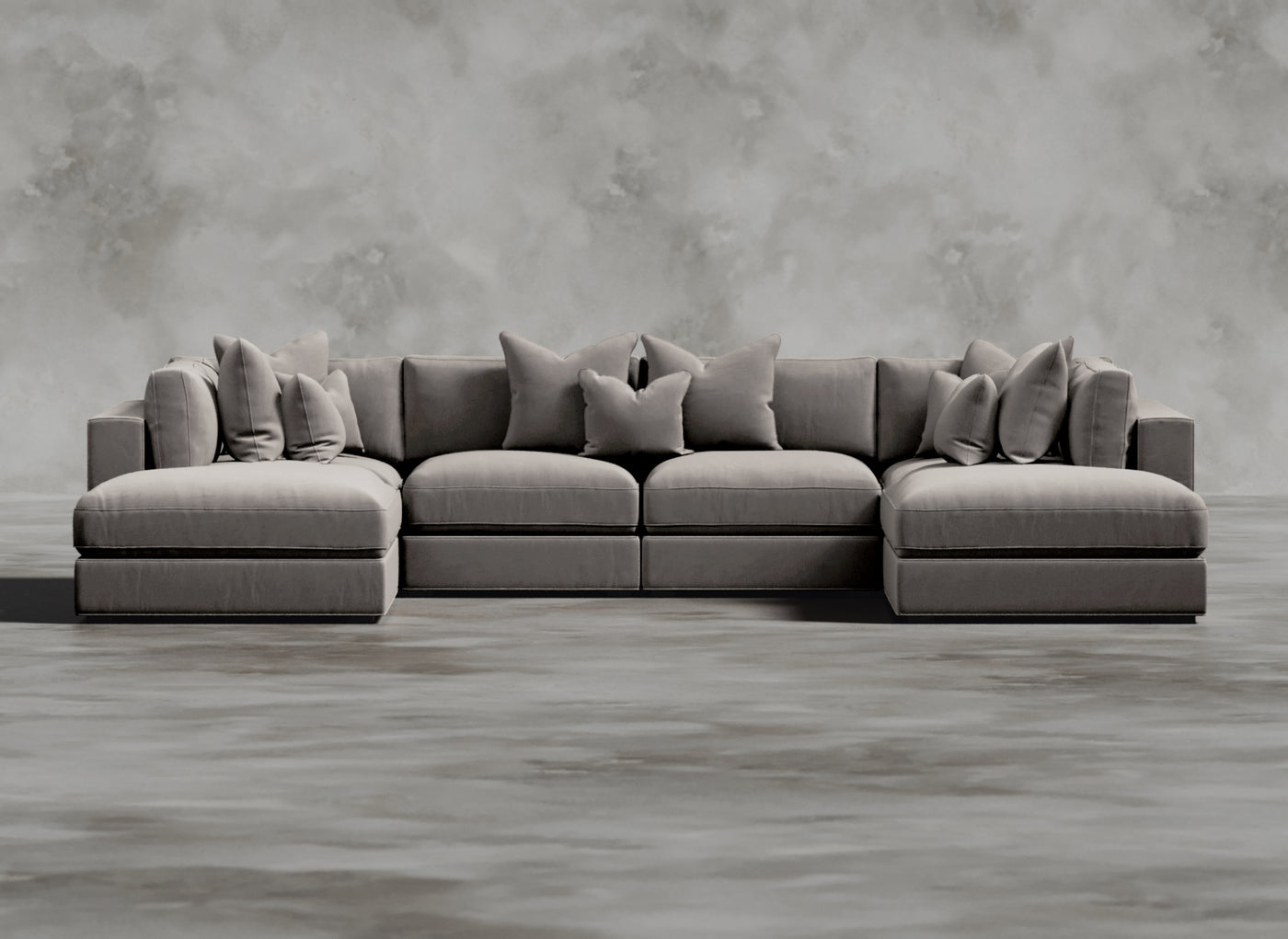 Opulent Modular Sofa I Sere I Light Grey