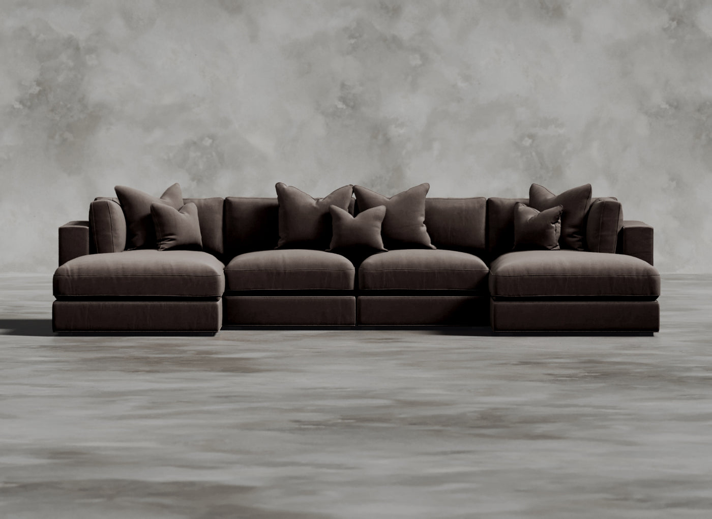 Opulent Modular Sofa I Sanguine I Light Brown