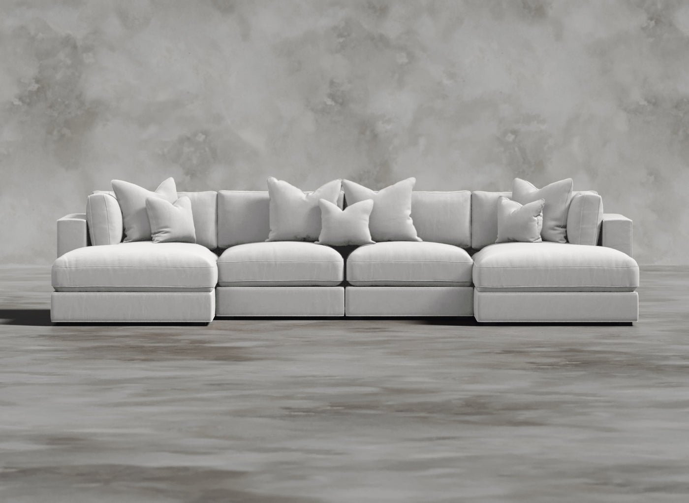 Opulent Modular Sofa I Cadaverous I White