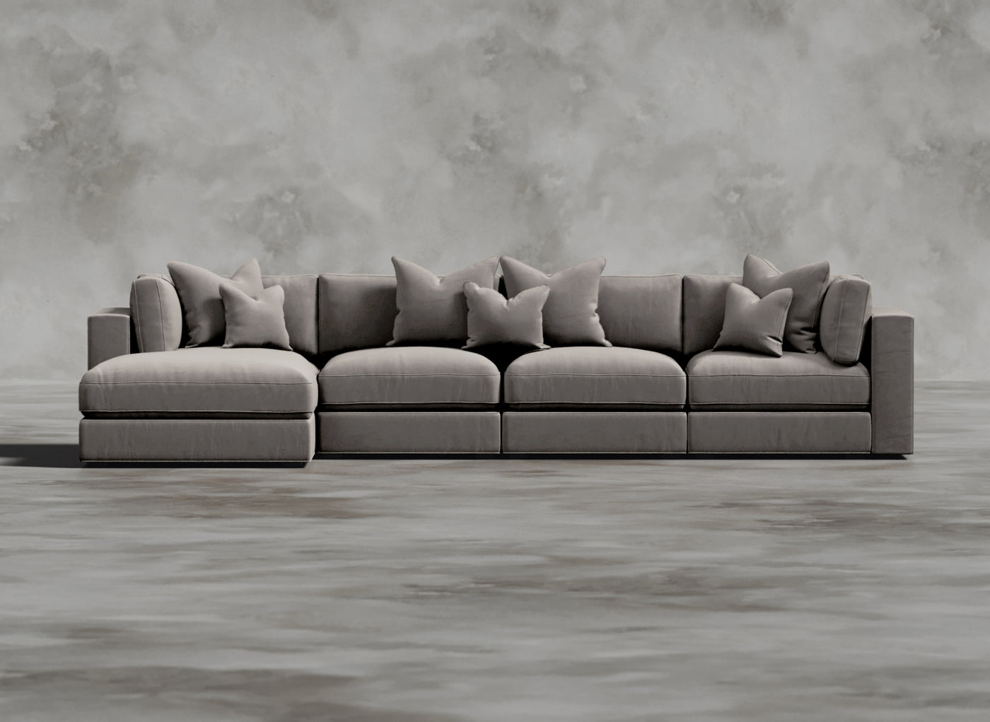 Opulent Modular Sofa I Sere I Light Grey