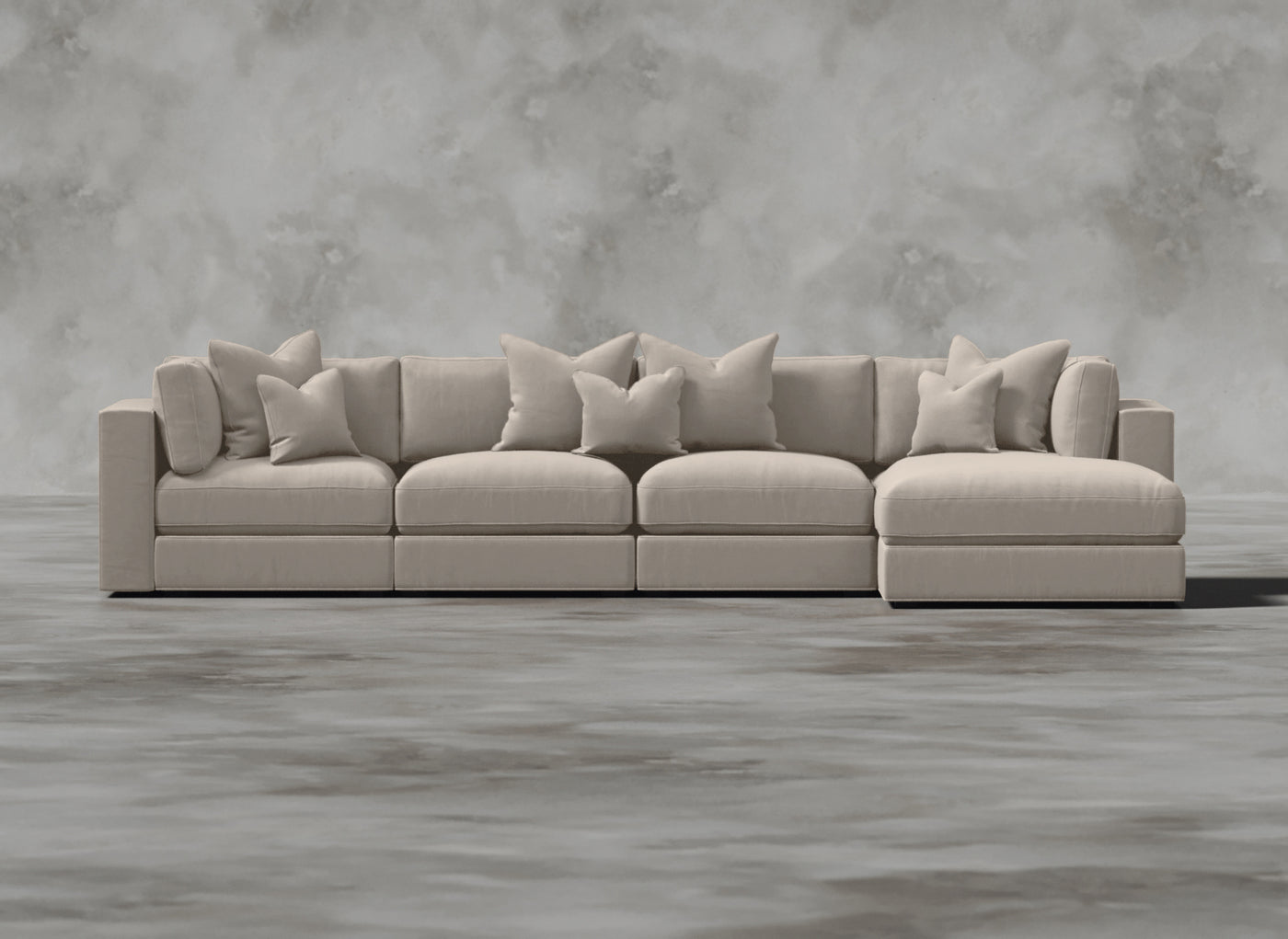 Opulent Modular Sofa I Alabastrine I Cream